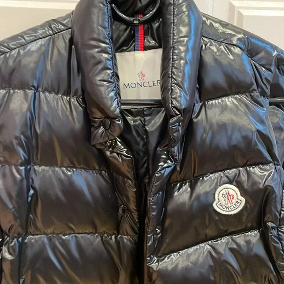 Navy Moncler Quilted Down Puffer Vest